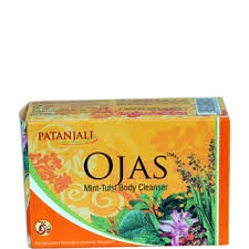Picture of Baba Ramdev Patanjali Ojas Mint Tulsi Body Cleanser Soap 75 g