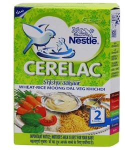 Picture of Nestle Cerelac Shishu Aahaar Wheat Rice Moong Dal Veg Khichidi Stage 2 - 300 gm